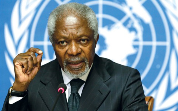 Koffi Annan ,l'ancien secrétaire général de l’ONU Koffi Annan ,l'ancien secrétaire général de l’ONU