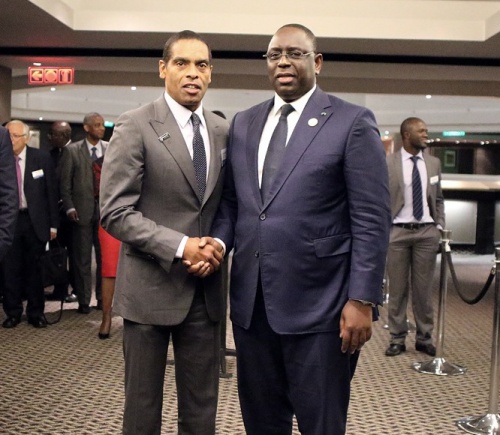 Dr Álvaro Sobrinho et son Excellence Macky Sall, Président de la république Sénégal Dr Álvaro Sobrinho et son Excellence Macky Sall, Président de la république Sénégal