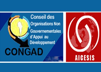 Distinction : Le CONGAD remporte le prix AICESIS pour ses actions en faveur des Objectifs du Millénaire Distinction : Le CONGAD remporte le prix AICESIS pour ses actions en faveur des Objectifs du Millénaire