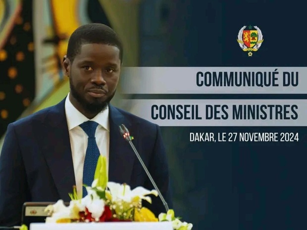 Sénégal: COMMUNIQUÉ DU CONSEIL DES MINISTRES DU MERCREDI 27 NOVEMBRE 2024 Sénégal: COMMUNIQUÉ DU CONSEIL DES MINISTRES DU MERCREDI 27 NOVEMBRE 2024
