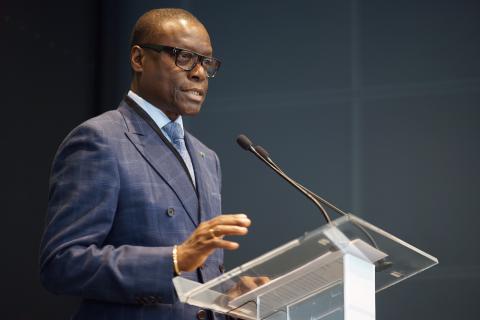 Pierre Atepa Goudiaby, Président du Conseil d’administration de la Bourse Régional des Valeurs Mobilières (BRVM) Pierre Atepa Goudiaby, Président du Conseil d’administration de la Bourse Régional des Valeurs Mobilières (BRVM)