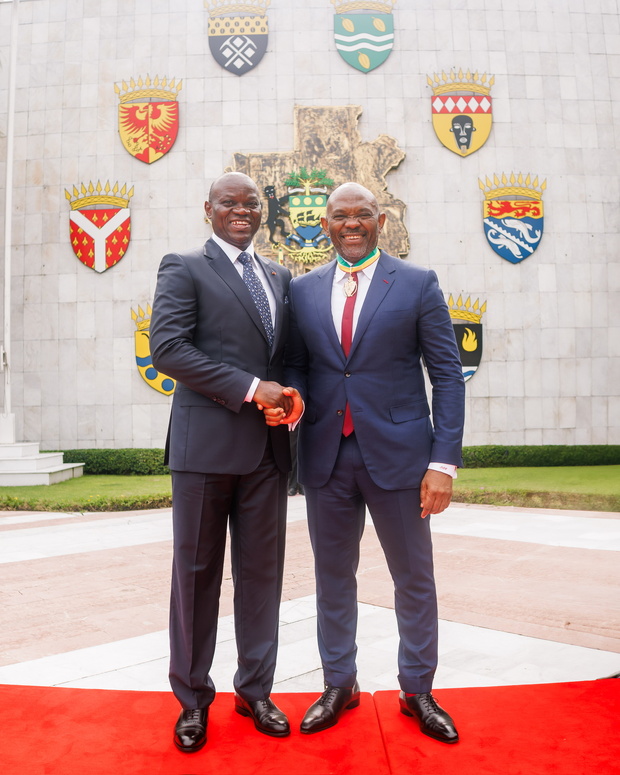 Contribution au développement économique de l’Afrique : Le Président gabonais honore Tony Elumelu Contribution au développement économique de l’Afrique : Le Président gabonais honore Tony Elumelu