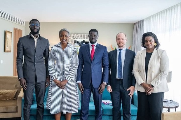 Africa Ceo Forum : Marco Arcelli, d’AcwaPower et Raley White, du Groupe Yango reçus par Bassirou Diomaye Faye Africa Ceo Forum : Marco Arcelli, d’AcwaPower et Raley White, du Groupe Yango reçus par Bassirou Diomaye Faye