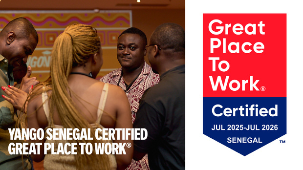 Environnement de travail : Yango Sénégal obtient la certification Great Place to Work Environnement de travail : Yango Sénégal obtient la certification Great Place to Work