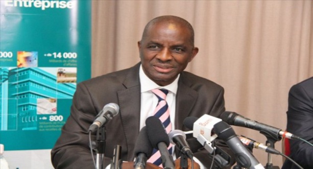 Jean Kacou Diagou , le Président de la Confédération générale des entreprises de Côte d'Ivoire, patronat ivoirien
