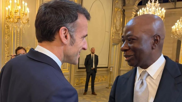 Préparation du sommet Afrique France : Le Président de Business Africa, Baïdy Agne reçu par Emmanuel Macron