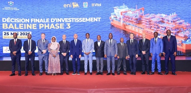 Gisement pétrolier et gazier Baleine : La Côte d’Ivoire signe la décision finale d’investissement pour 4 milliards de dollars Gisement pétrolier et gazier Baleine : La Côte d’Ivoire signe la décision finale d’investissement pour 4 milliards de dollars