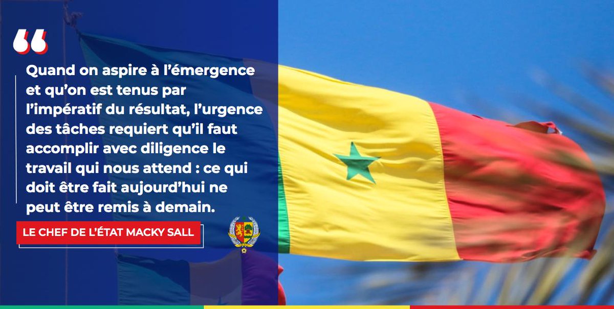 MACKY SALL APPELLE À ’’FORGER L’IMAGE D’UN NOUVEAU SÉNÉGAL ’’