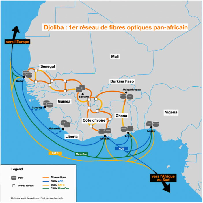 Développement de la connectivité internet en Afrique de l’Ouest : Le groupe Orange lance un nouveau réseau de fibres optiques