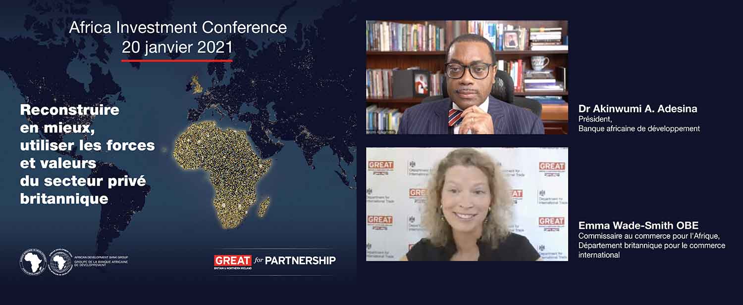 Conférence sur l’investissement en Afrique : Le président de la Bad, Akinwumi Adesina invite les investisseurs britanniques à se tourner vers l’Afrique