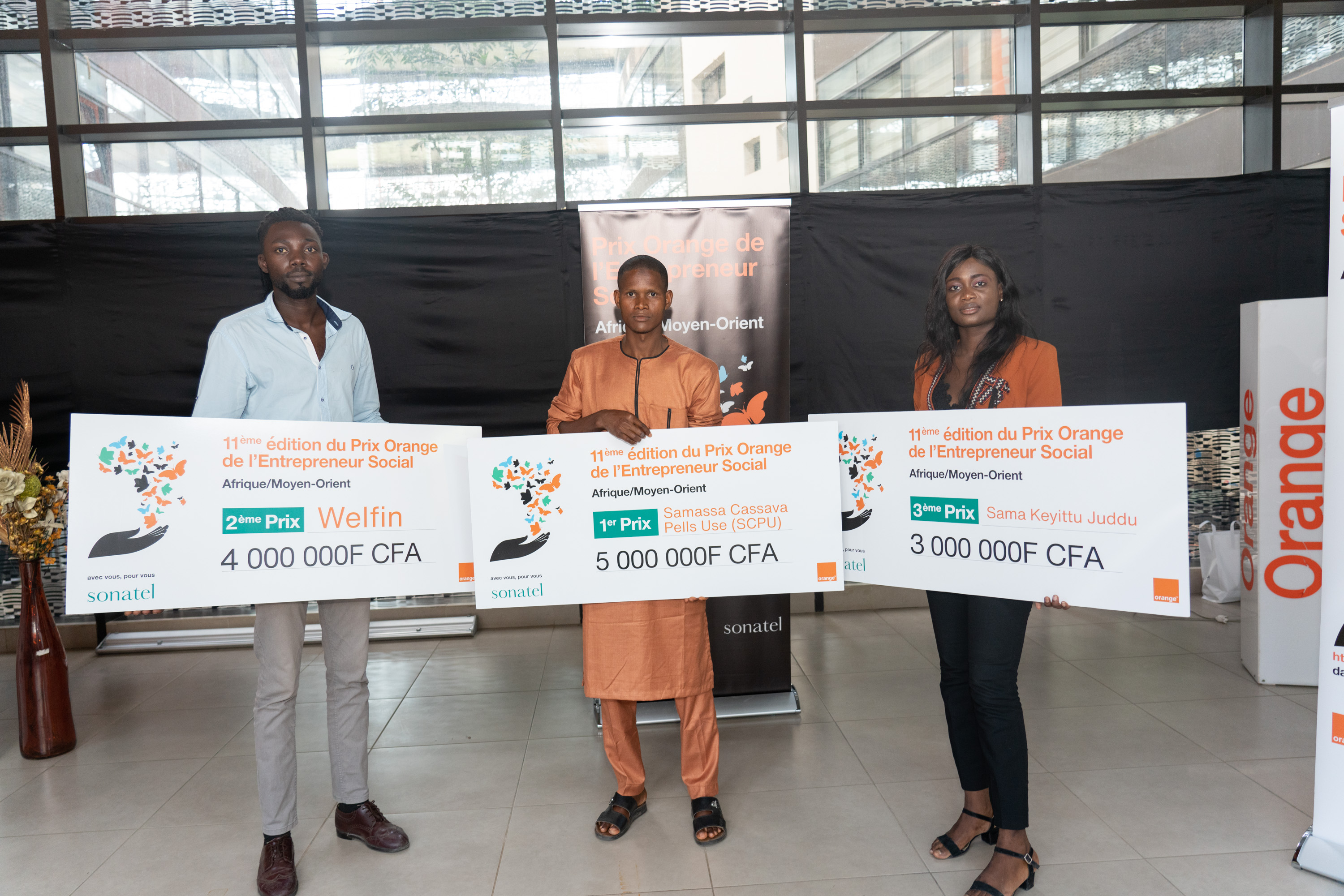 11ème édition du Prix Orange de l’entrepreneur social en Afrique et au Moyen Orient  : 12 millions et un accompagnement technique pour les trois lauréats, au Sénégal