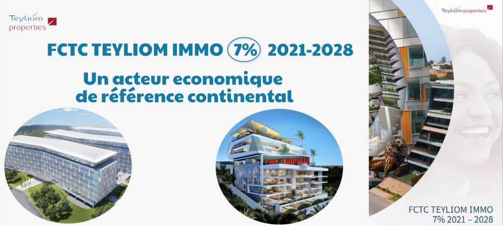 Bourse : 4 580 obligations FCTC TEYLIOM IMMO 7 % 2021-2028 échangées après sa première cotation à la BRVM