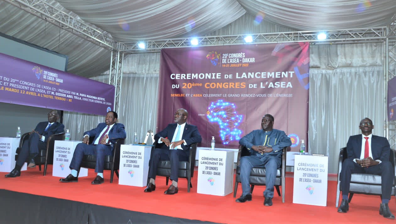 Lancement du 20e congrès de l’Asea :  Dakar accueille le monde de l’électricité du 14 au 21 juillet prochain
