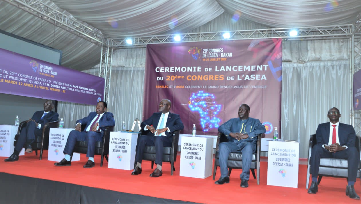 Lancement du 20e congrès de l’Asea :  Dakar accueille le monde de l’électricité du 14 au 21 juillet prochain Lancement du 20e congrès de l’Asea :  Dakar accueille le monde de l’électricité du 14 au 21 juillet prochain