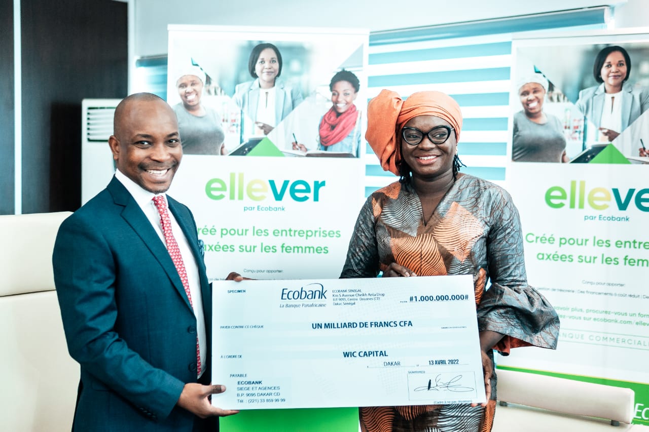 Mise en œuvre des activités de son programme Ellever :  Ecobank Sénégal alloue 1 milliard de FCFA au Wic Capital Mise en œuvre des activités de son programme Ellever :  Ecobank Sénégal alloue 1 milliard de FCFA au Wic Capital