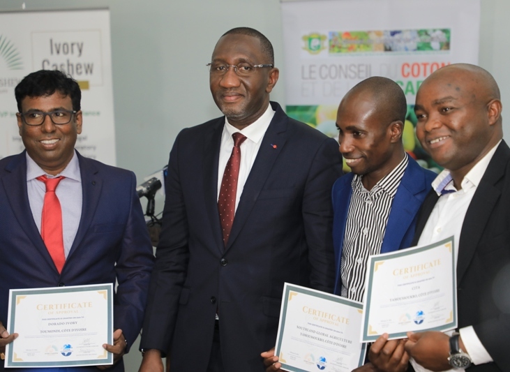 Des entreprises ivoiriennes d’amandes de cajou reçoivent la certification américaine FSMA