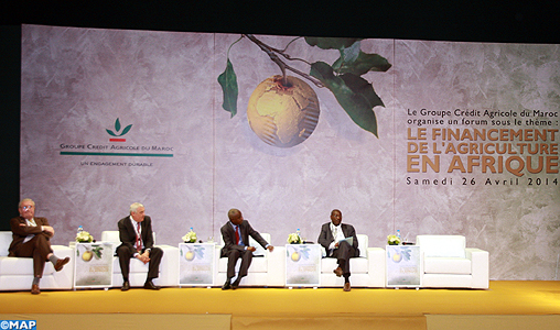 Forum sur le financement de l’agriculture en Afrique, tenu le 26 avril dernier à Meknès Forum sur le financement de l’agriculture en Afrique, tenu le 26 avril dernier à Meknès