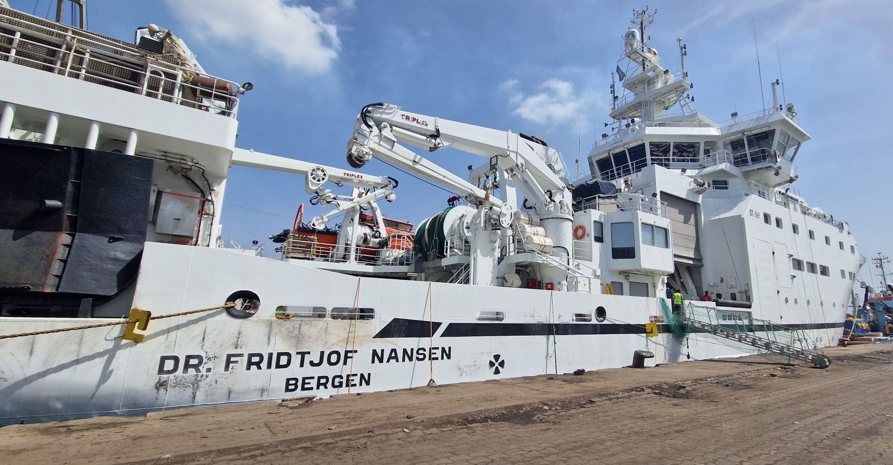 Recherche océanographique : Le programme Eaf-Nansen présente l’équipement du navire Dr Fridtjof Nansen