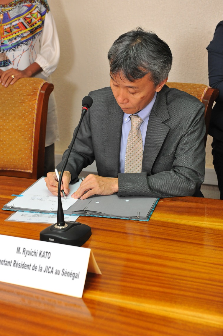Ryuichi Kato, le représentant résident  de l'Agence Japonaise de Coopération Internationale au Sénégal