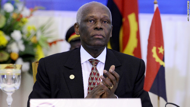 Le président angolais Jose Eduardo dos Santos