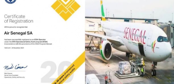 Transport aérien : Air Sénégal obtient la certification Iosa