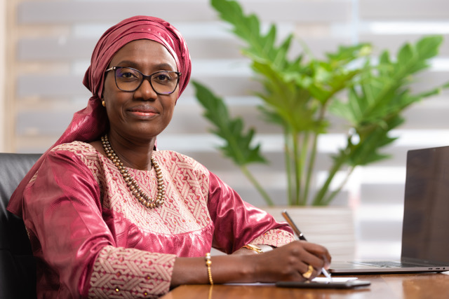 Mme Astou DIOP SENE, Directrice générale de  Finance Gestion et Intermédiation (FGI)