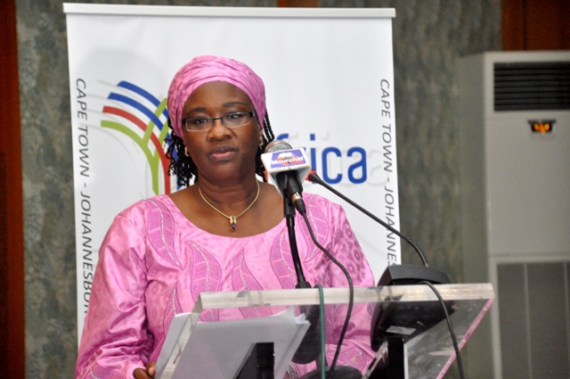Madame Fatou Bintou Djibo, la représentante résidente du Programme des Nations Unis pour le Développement (PNUD) a Dakar