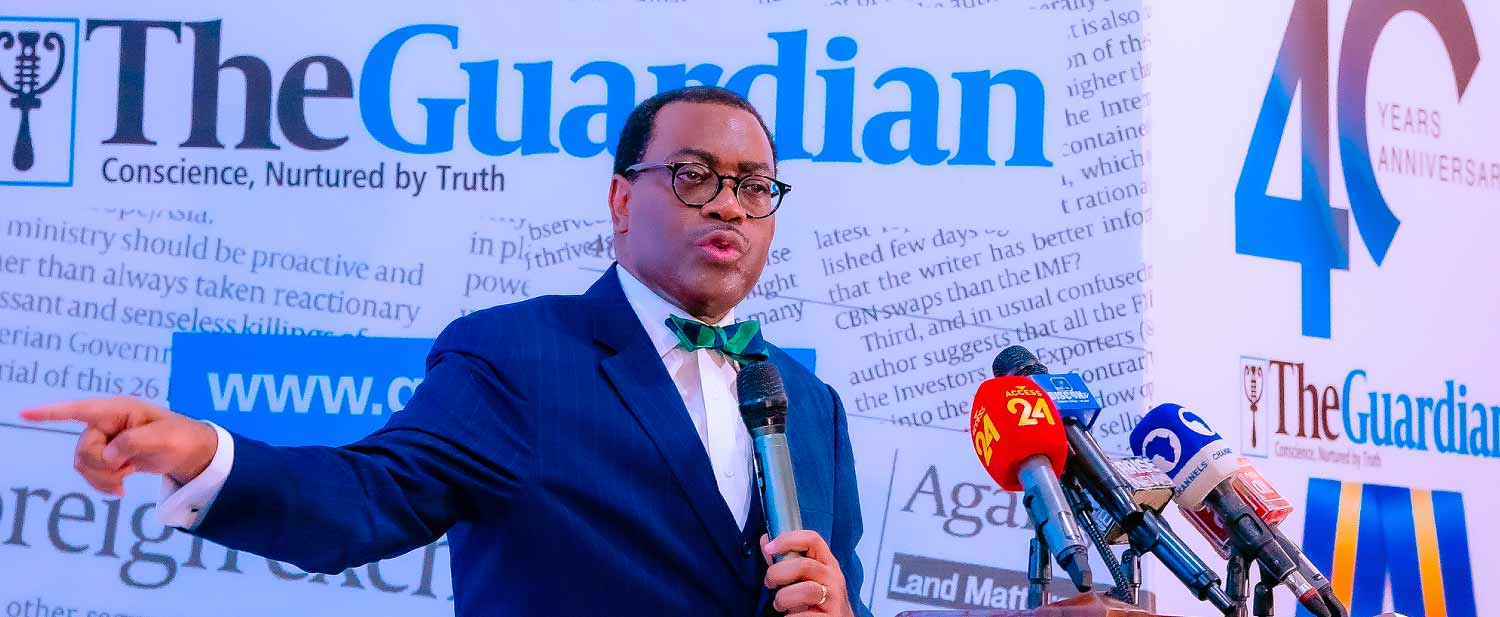 Le président de la Bad Akinwumi Adesina lors du 40e anniversaire du Guardian :  « Si nous gérons bien nos ressources naturelles, l’Afrique n’a aucune raison d’être pauvre »