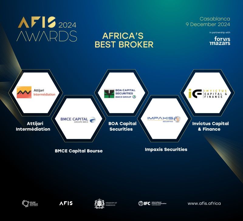 PRIX « 𝐀𝐅𝐈𝐒 𝐀𝐟𝐫𝐢𝐜𝐚'𝐬 𝐁𝐞𝐬𝐭 𝐁𝐫𝐨𝐤𝐞𝐫 » : Invictus Capital & Finance SA nominée
