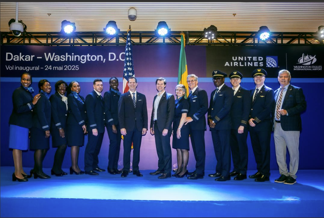 Liaison aérienne Dakar-Washington :  Le premier vol de United Airlines accueilli le 24 mai 2025 à l’Aibd