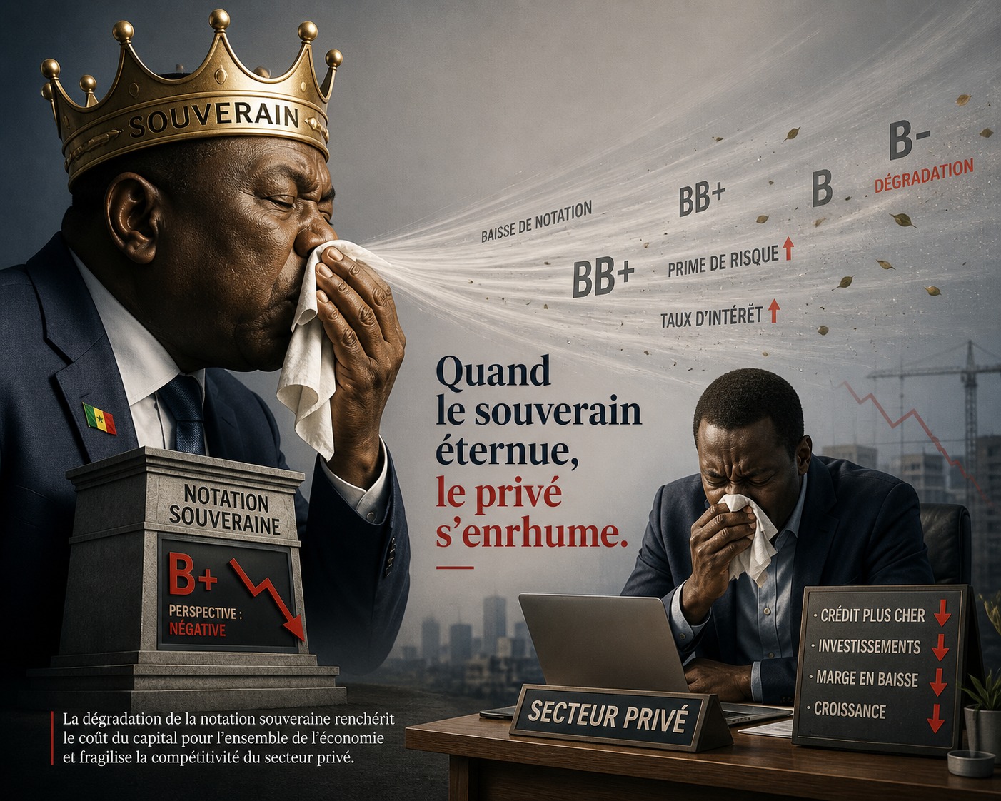 NOTATION DU CREDIT EN AFRIQUE : Quand le souverain éternue, le privé s’enrhume