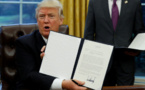 Donald Trump retire officiellement les Etats-Unis du TPP