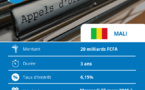 Obligations du Trésor : Le Mali sollicite 20 milliards de FCFA sur le marché régional