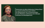 Banque africaine de développement : Nafissatou  Ndiaye Diouf, nommée directrice par intérim du Département de la communication et des relations extérieures