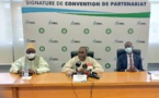 Adduction d’eau potable : l’AIBD et la SONES signent une convention d’autorisation d’occupation Adduction d’eau potable : l’AIBD et la SONES signent une convention d’autorisation d’occupation