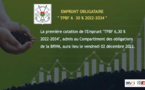 BRVM : La première cotation de l’emprunt obligataire TPBF 6,30% 2022-2034 fixée au 2 décembre 2022