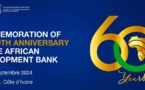 Banque africaine de développement : La célébration du 60e anniversaire prévue les 9 et 10 septembre prochain
