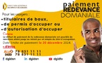 Paiement de la redevance domaniale : Les assujettis invités à payer au plus tard le 20 décembre prochain