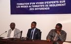 Amélioration du climat des affaires : 30 experts formés sur les modes alternatifs de règlement des différends