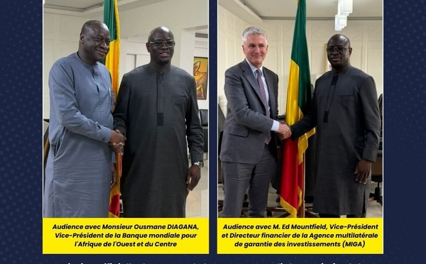 Mission officielle du Groupe de la Banque mondiale au Sénégal : Le Ministre des Finances échange avec Ousmane Diagana et Ed Mountfield